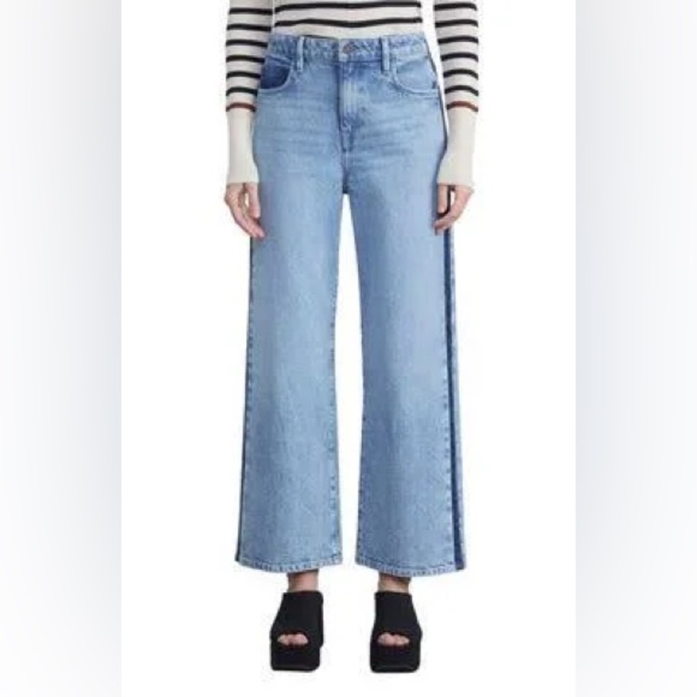 Lafayette 148 N.Y. Wyckoff cropped color block jean